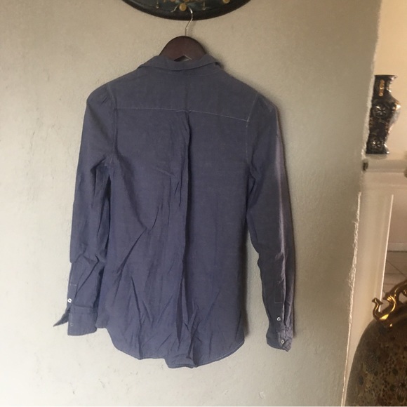 Anthropologie Odille Chambray Button down Shirt - Picture 2 of 8